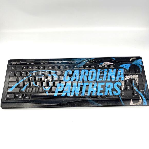 Keyscaper 510W Carolina Panthers Wireless USB Keyboard - Picture 2 of 10